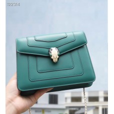 Bvlgari Serpenti Forever Calf leather Crossbody Bag 20291 Emerald