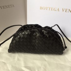 Bottega Veneta The Mini Pouch Lambskin Black