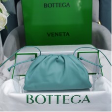 Bottega Veneta Small The Pouch Leather Clutch Teal