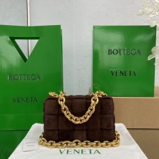 Bottega Veneta The Padded Cassette Chain Shoulder Bag/Brown