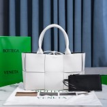 Bottega Veneta Arco Tote Bag White