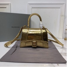 Balenciaga Women's Hourglass Top Handle Bag in Golden