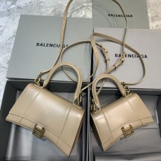 Balenciag Hourglass Bag In Apricot