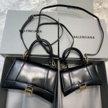 Balenciag Hourglass Bag In Black/G