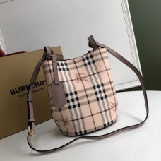 Burberry Haymarket(out) bucket bag/pink