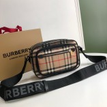 Burberry Vintage Check and Leather Crossbody Bag