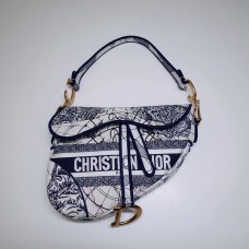 Dior Oblique Saddle Bag Embroidery Lucky star