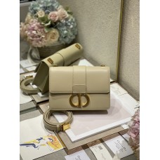 Dior 30 Montaigne Bag Apricot Box Calfskin