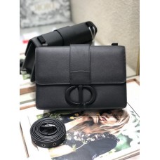 Dior 30 Montaigne Bag Black Box Calfskin