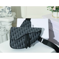 Dior Homme Saddle Bag Embroidery Blue