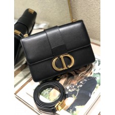 Dior 30 Montaigne Flap Bag Black