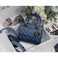 Dior My ABCDior Bag  Gradient Cannage Lambskin M0538 in Blue