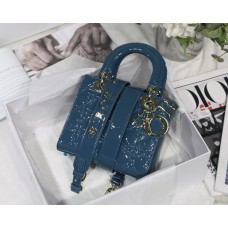 Dior My ABCDior Bag Patent leather M0538  Dark blue