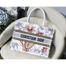 Dior Book Tote Tanabata Book ToteVintage Book Tote Garden Series White