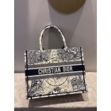 Dior Book Tote Blue Multicolor Dior Around the World