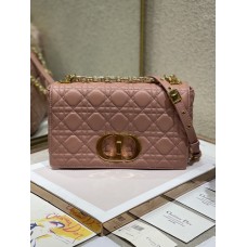 Medium Dior Caro Bag  Supple Cannage Calfskin M9241 Pink