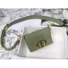 Dior 30 Montaigne Mini Box Calfskin Green