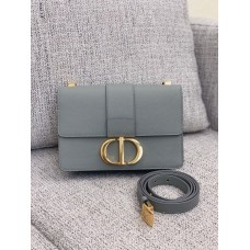 Dior 30 Montaigne Bag Ultramatte Grained Calfskin In Grey/G