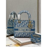 Dior Medium Lady D-Lite Bag Light Blue