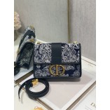 Dior 30 Montaigne Bag Blue Toile de Jouy Reverse Jacquard