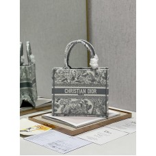 Dior Book Tote 26.5cm Gray Tiger