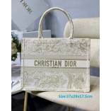 Dior Book Tote Bag Platinum Tiger