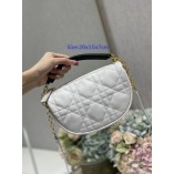 Dior Vibe Hobo Bag White Cannage Lambskin