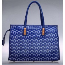 Goyard Goyardine Marquises Tote Blue