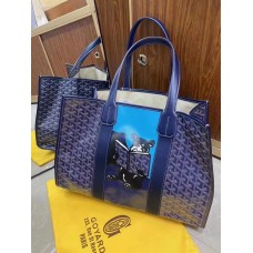 Goyard 2020 SS The Villette Tote French bulldog Blue