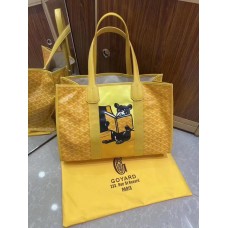 Goyard 2020 SS The Villette Tote French bulldog Yellow