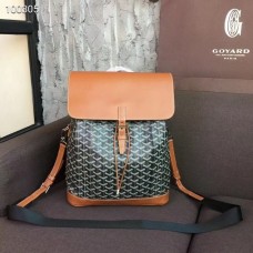 Goyard Alpin Coated MM Canvas Backpack Brown