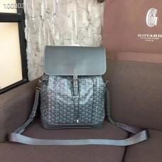 Goyard Alpin Coated MM Canvas Backpack Grey