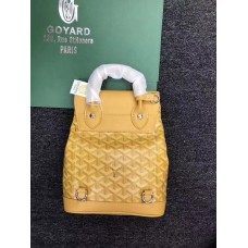 Goyard Alpin Coated MM Canvas Backpack Yellow