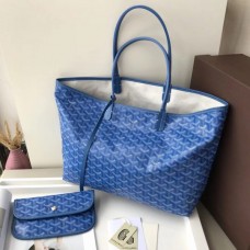 Goyard Saint Louis MM Tote Bag Blue