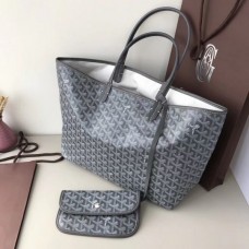 Goyard Saint Louis MM Tote Bag Dark Grey