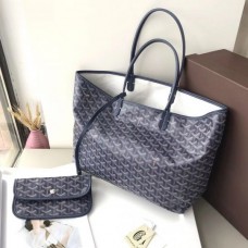 Goyard Saint Louis MM Tote Bag Navy Blue