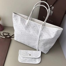 Goyard Saint Louis MM Tote Bag White