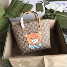 Gucci Tote Bag GG Supreme 410812 Beer