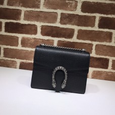 Gucci Dionysus leather mini bag 421970 Black Leather 