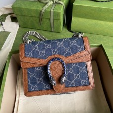 Gucci Dionysus Mini Bag In Blue And Ivory GG Denim 421970