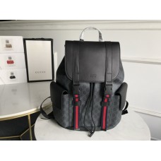 Gucci GG Black Backpack 495563 In Black