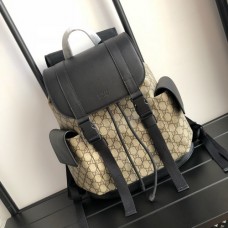 Gucci GG Black Backpack 495563 In White