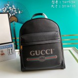 Gucci Print leather backpack 547834 Black