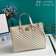 Gucci GG Marmont Top-handle Tote Bag 627332 White