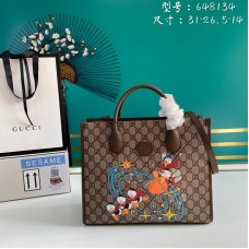 Gucci GG Supreme Disney Donald Duck 2Way Tote Bag 648134