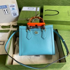 Gucci Diana Small Tote Bag 660195 Blue