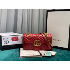 Gucci GG Marmont Flap Bag Mini 446744 Red