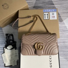 Gucci GG Marmont Flap bag Medium 443496 Apricot