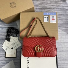 Gucci GG Marmont Flap bag Medium 443496 Red