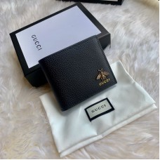 Gucci Animalier Leather Black Wallet 523664